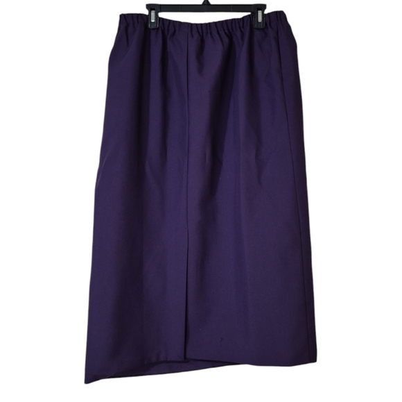 Allison Woods Vintage Blazer & Skirt 2pc Set In Dark Purple - Picture 7 of 7